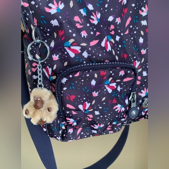 Kipling purse shoulder crossbody adjustable strap messenger confetti pattern - Picture 3 of 13